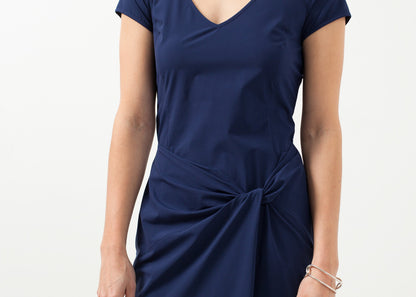 V-Neck Twist Dress